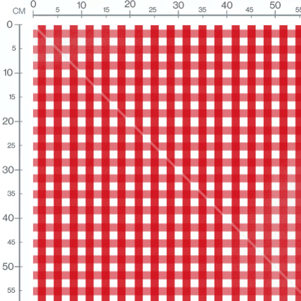 Tissu - Carreaux rouges et blancs