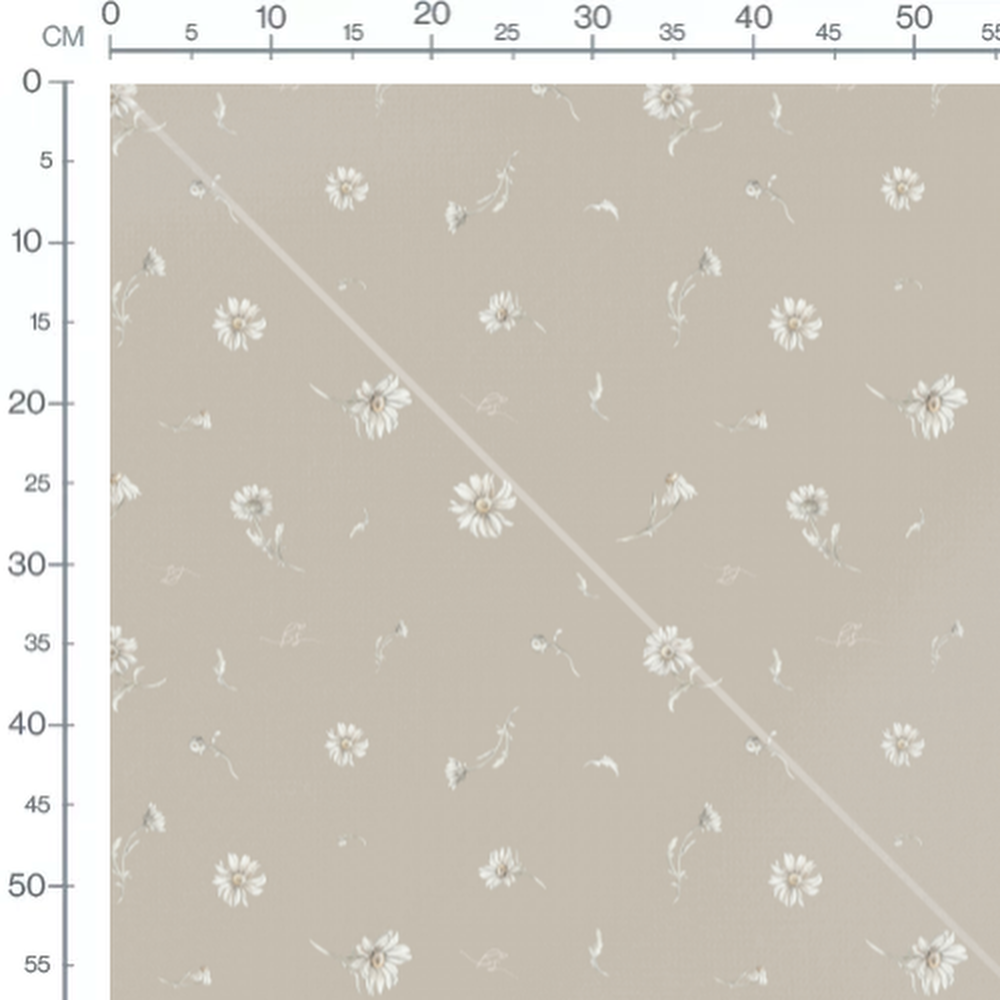 Tissu - Ours et faons sur rose doux