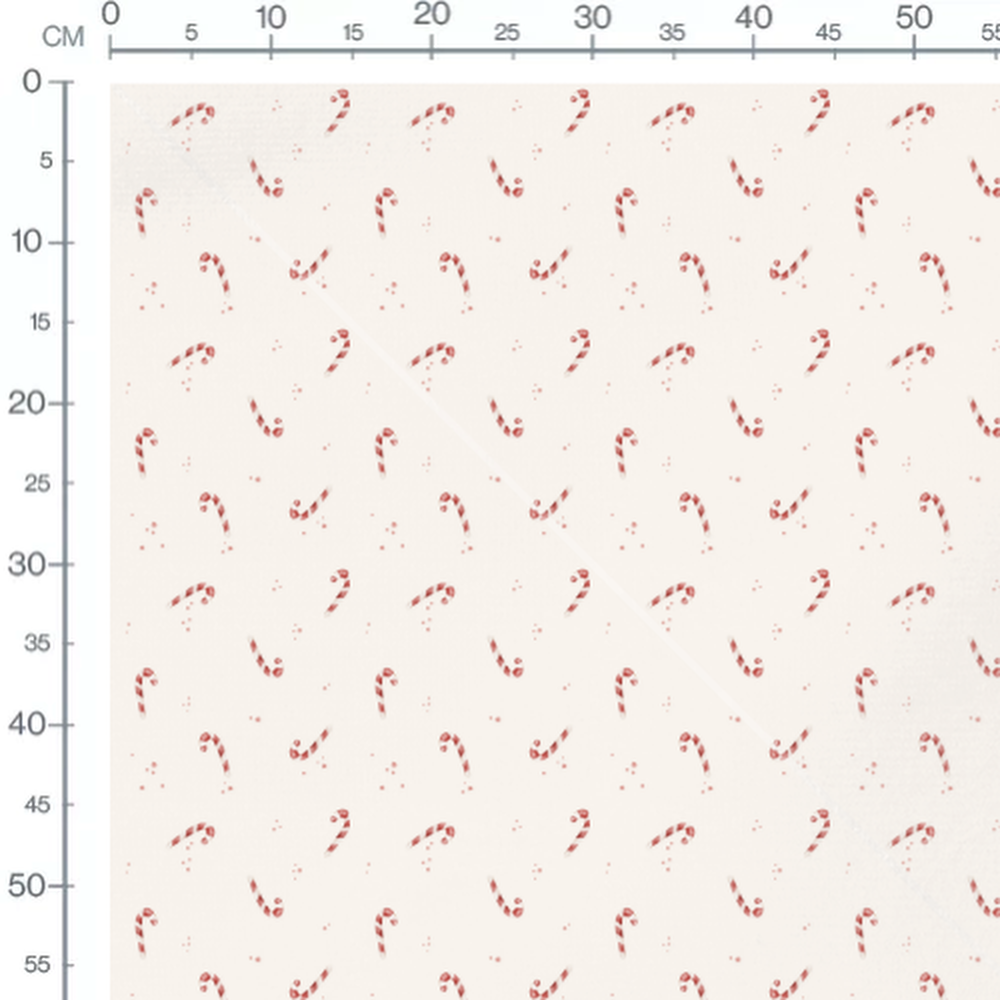 Tissu - Sucres d'orge avec petits points