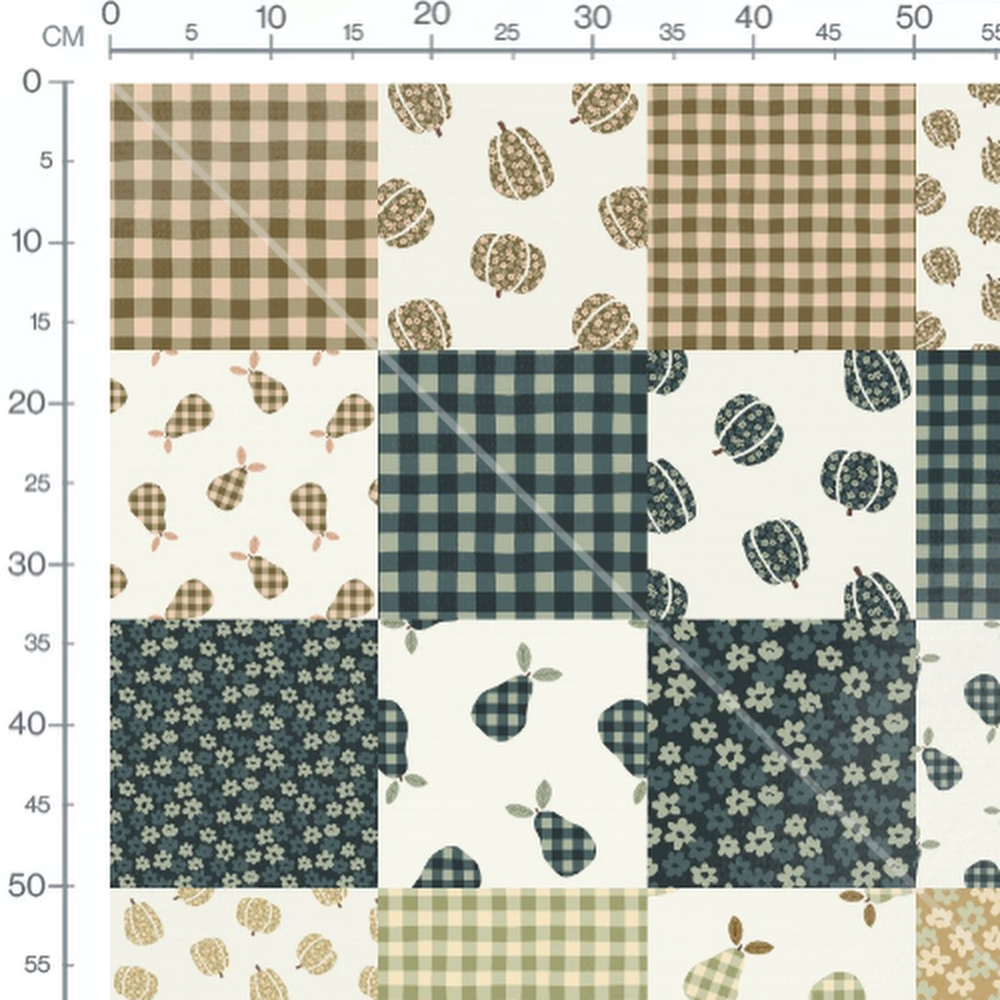 Tissu - Patchwork motifs variés