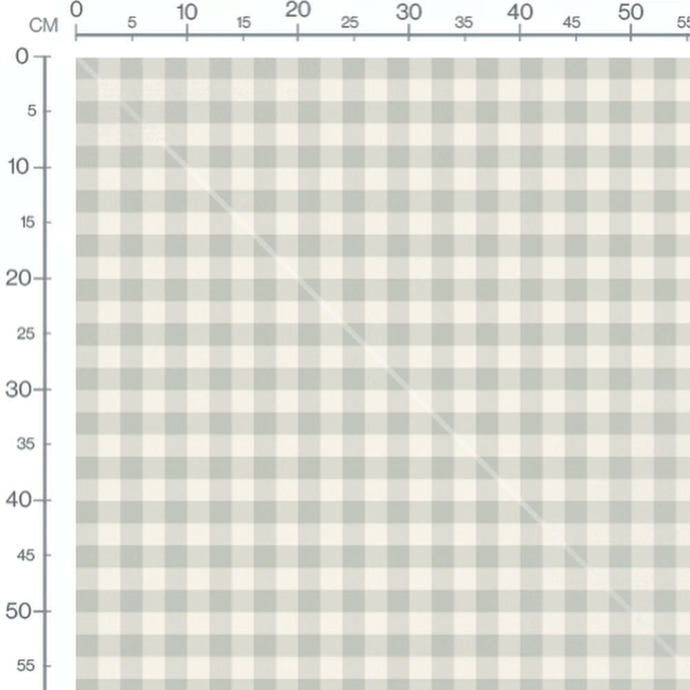 Tissu - Carreaux gris et crème