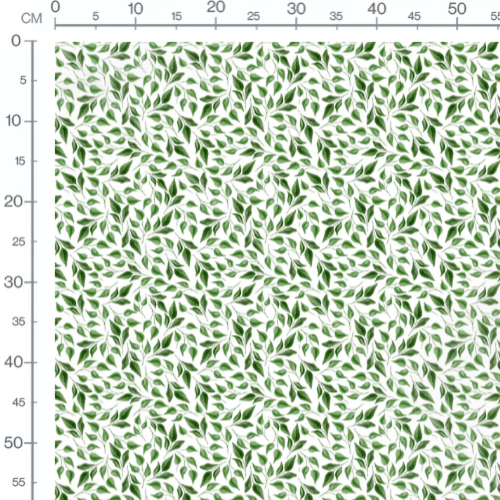 Tissu - Feuillage aquarelle harmonieux