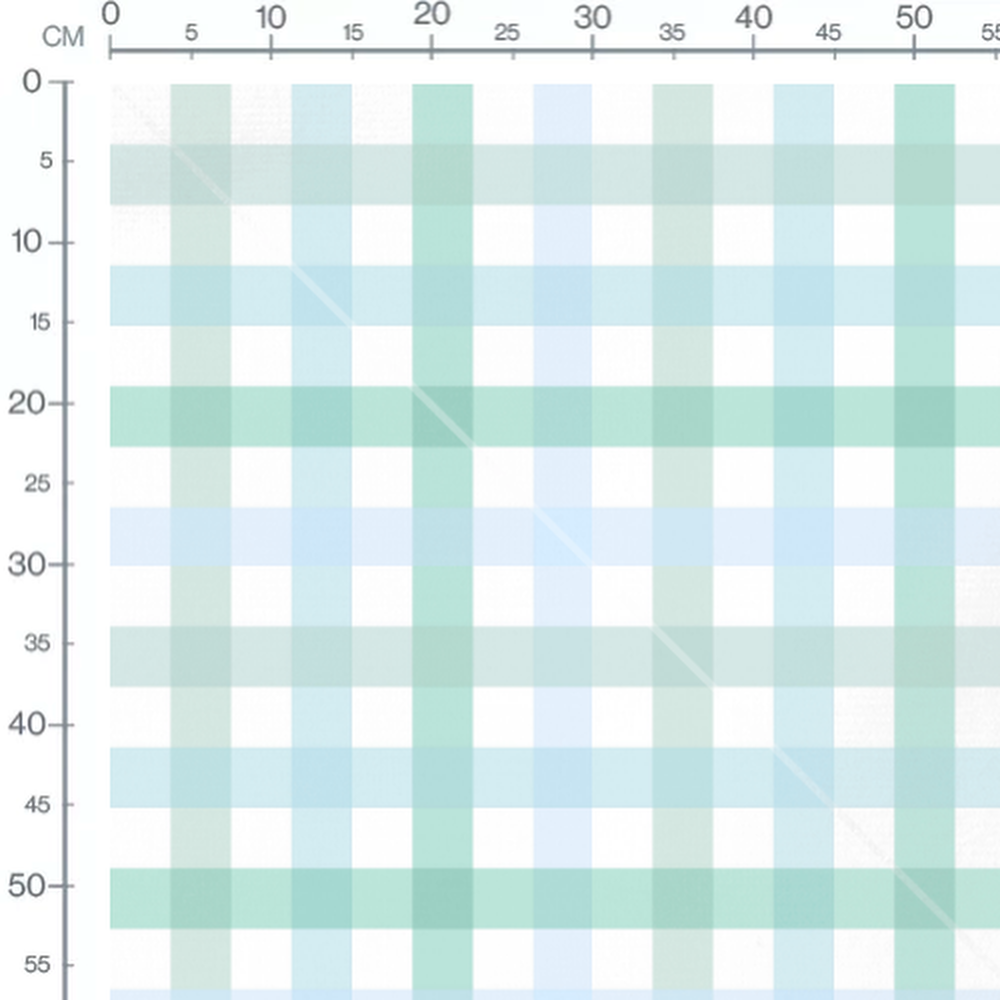 Tissu - Carreaux pastel verts et bleus
