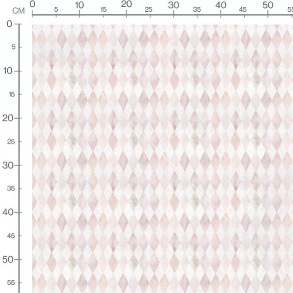 Tissu - Motif losanges pastel
