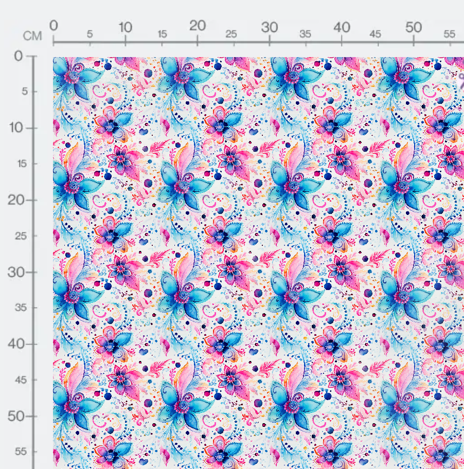 Tissu - Fleur paisley 2