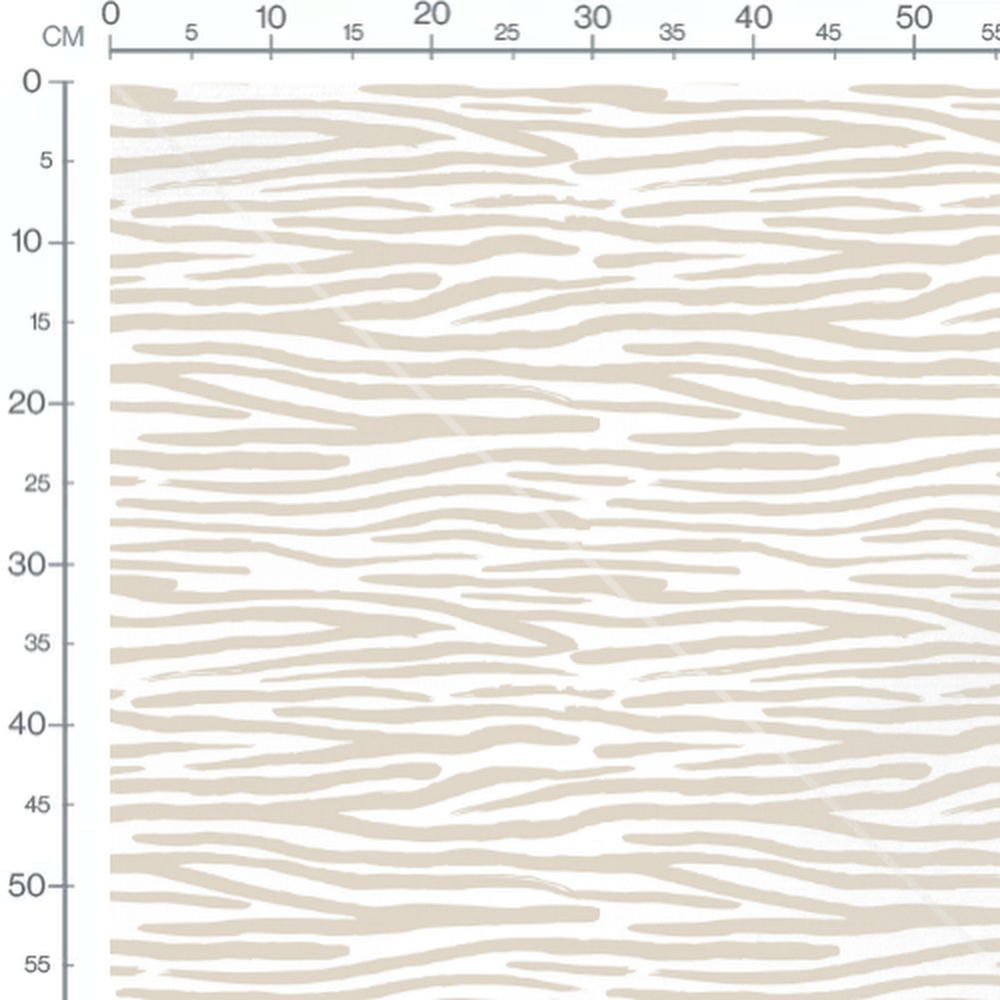 Tissu - Rayures beige ondulées blanches