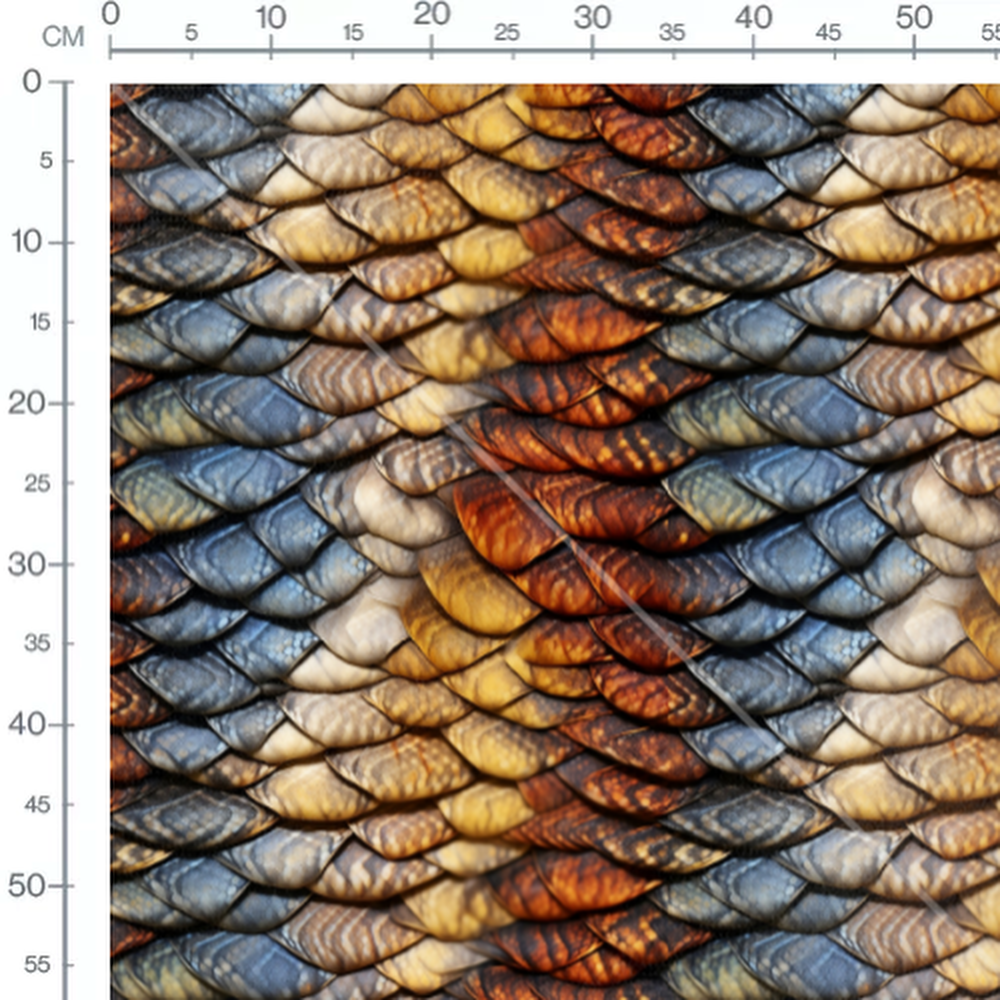 Tissu - dragon arc en ciel