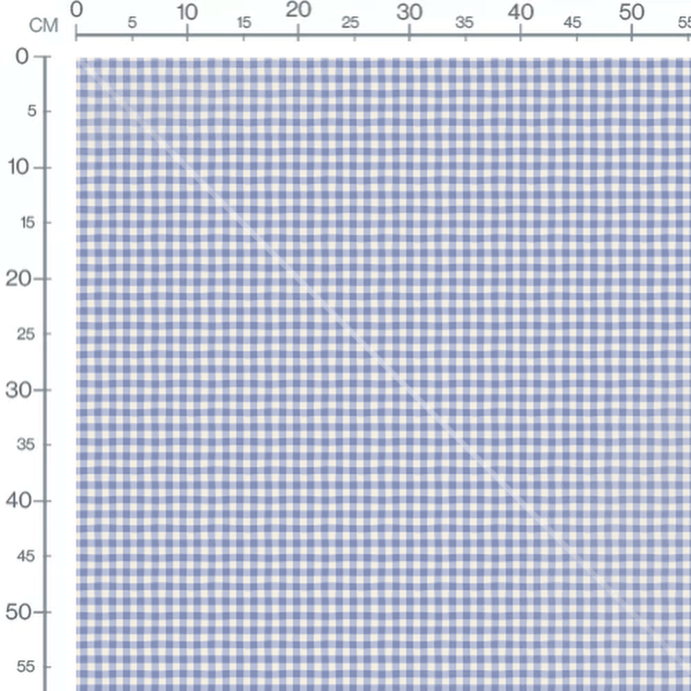 Tissu - Carreaux classiques bleu blanc