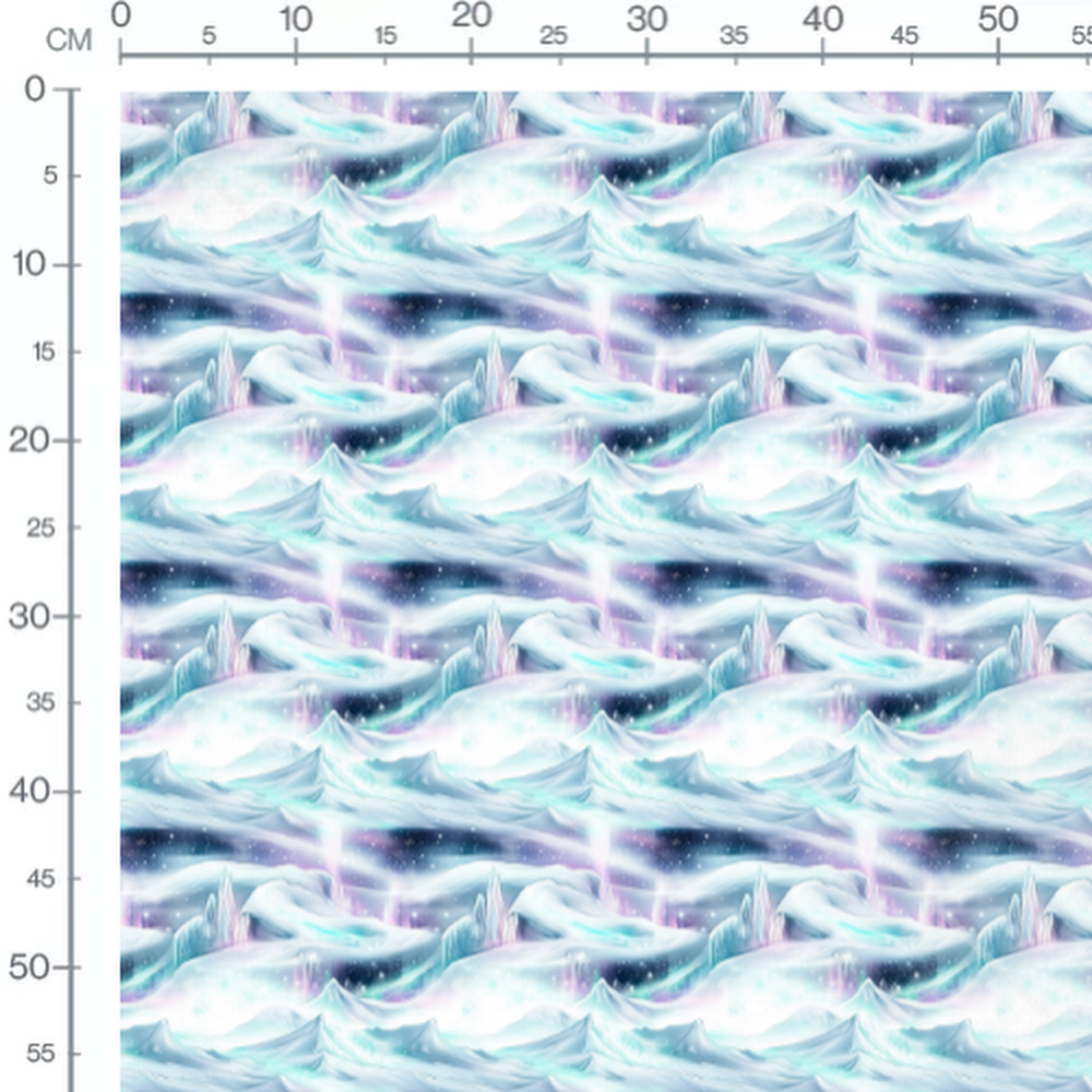 Tissu - Tissu Banquise Aurore 1
