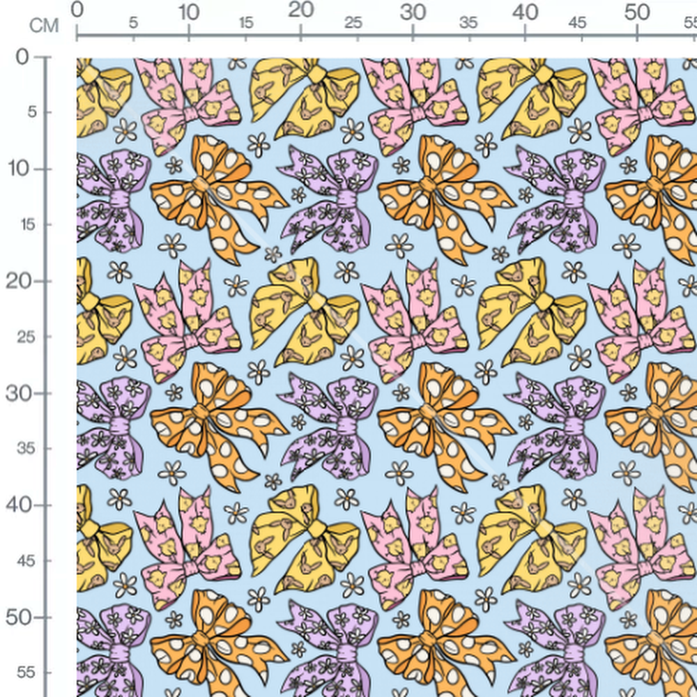Tissu - Noeuds colorés et animaux