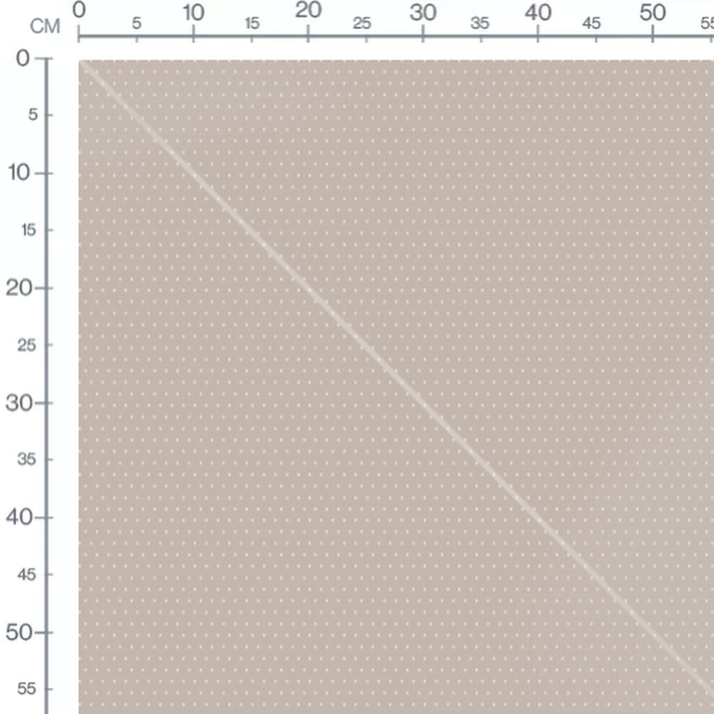 Tissu - Pois blancs réguliers sur beige