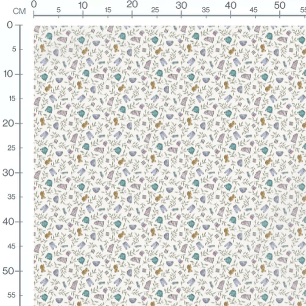 Tissu - Vêtements et ours en peluche