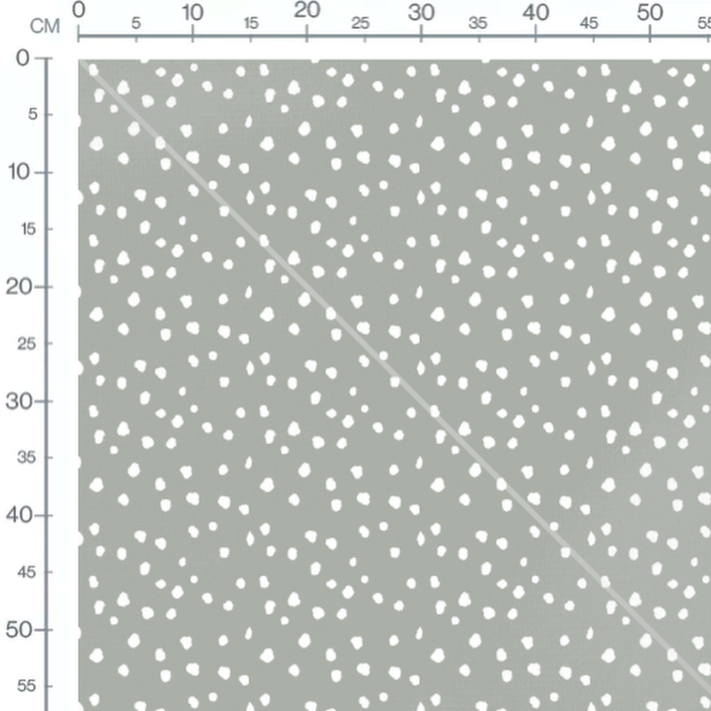 Tissu - Pois blancs irréguliers gris