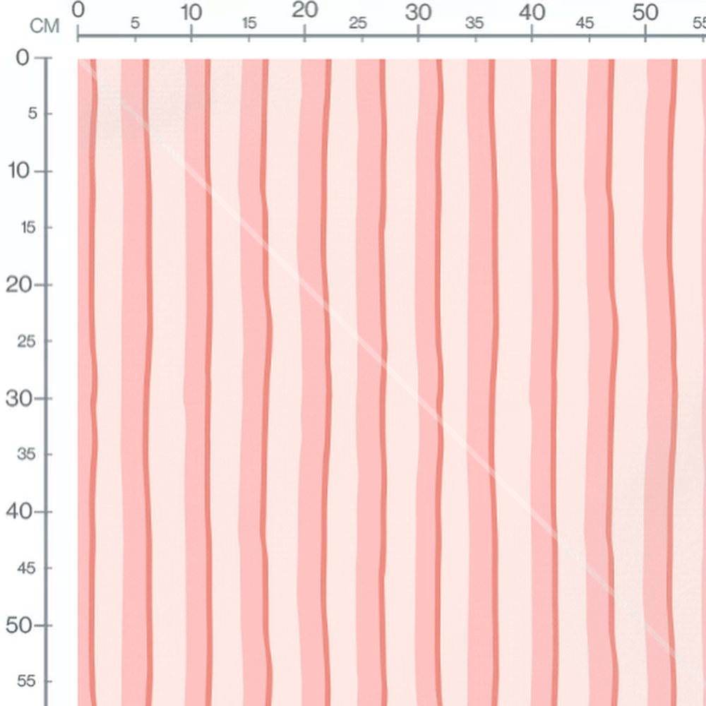 Tissu - Rayures roses sur fond clair