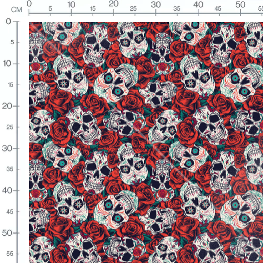 Tissu - Pingouins en coquilles grises