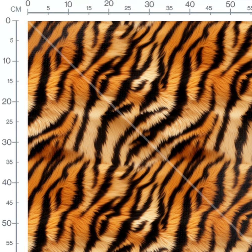 Tissu - fourrure tigre