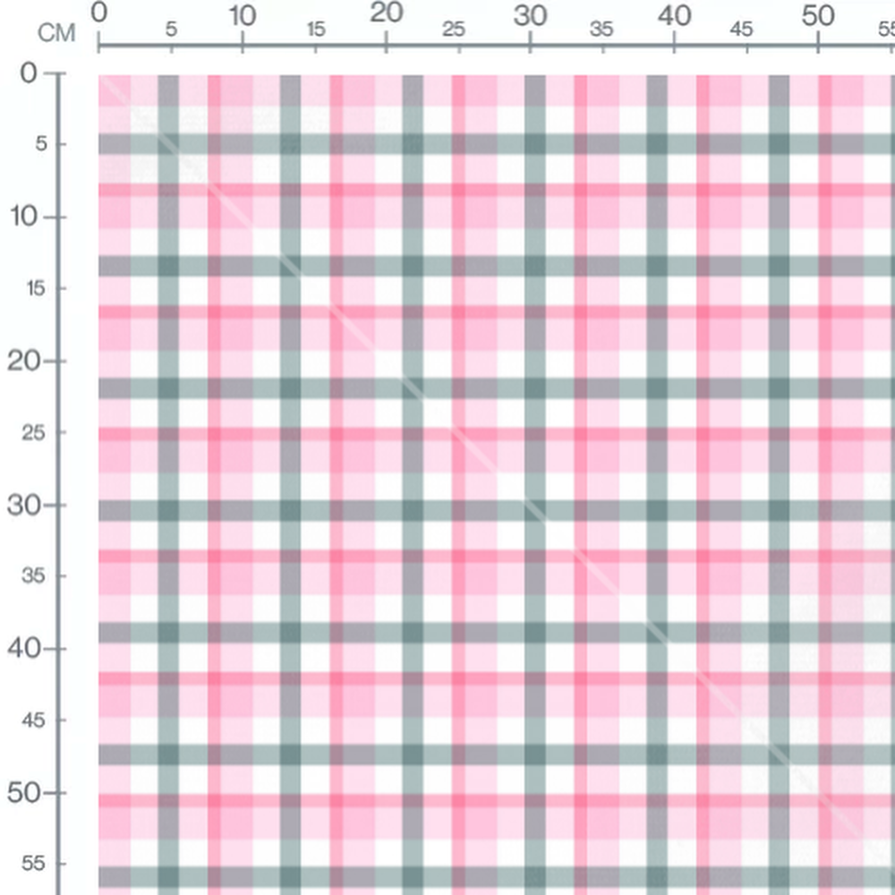 Tissu - Géométrie rose et gris clair
