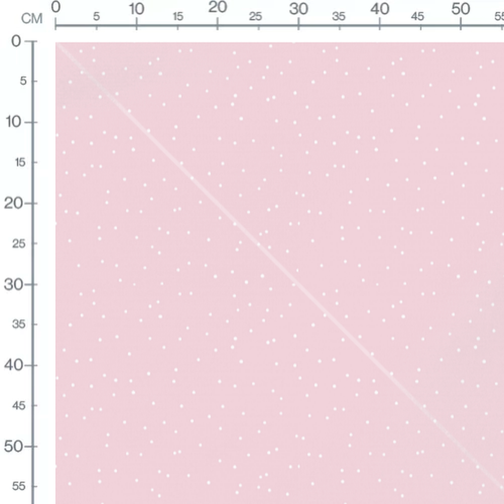 Tissu - Pois blancs doux sur rose