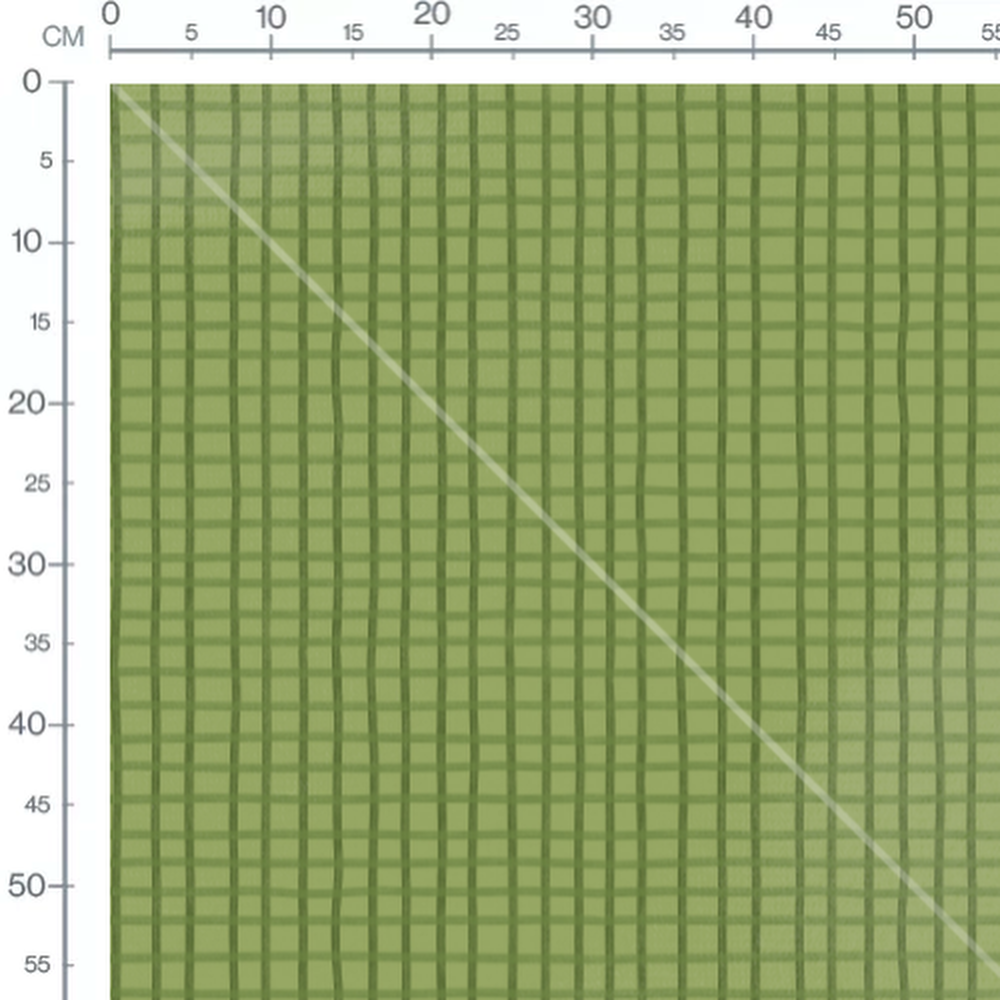 Tissu - Carreaux verts ondulés