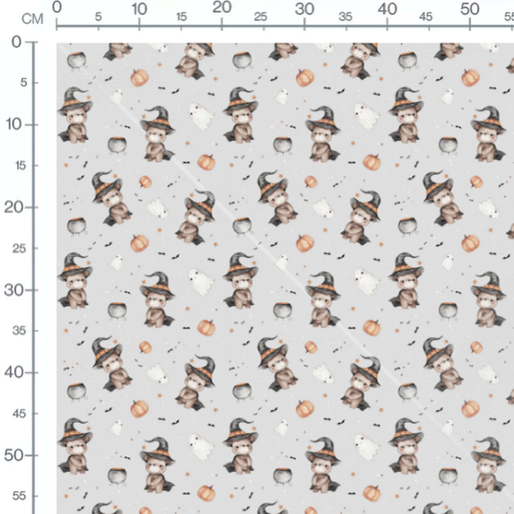 Tissu - Souris couronnées roses