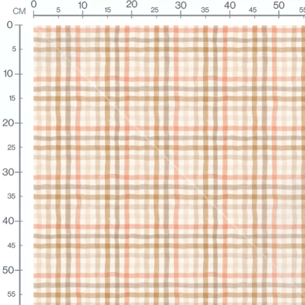 Tissu - Carreaux aquarelle pastel