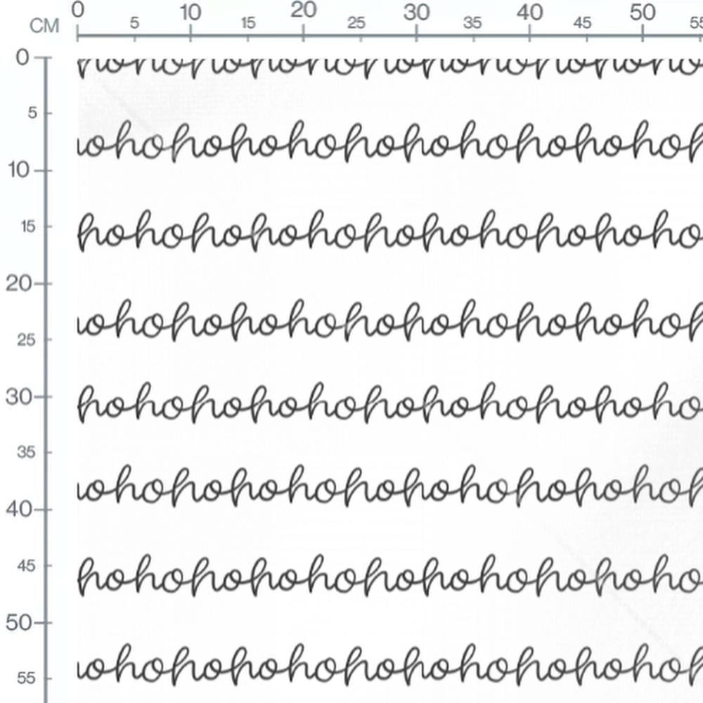 Tissu - Texte Ho Ho Ho