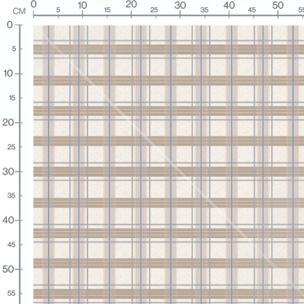 Tissu - Carreaux beige et gris