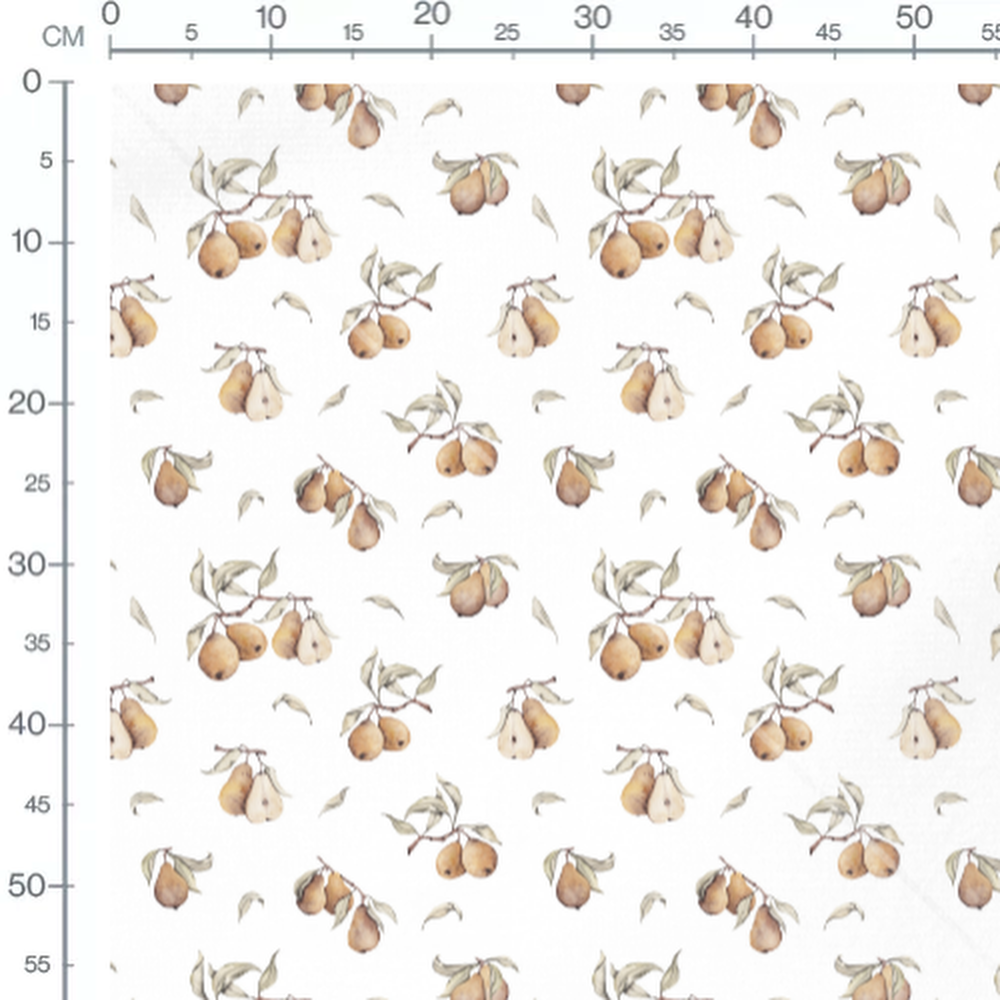 Tissu - Sucre d'orge et houx bleu nuit