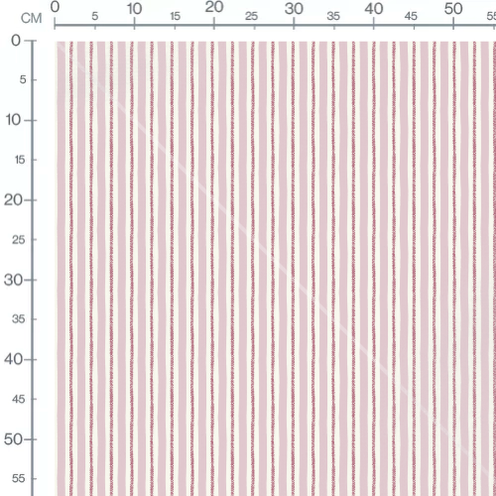 Tissu - Rayures roses irrégulières