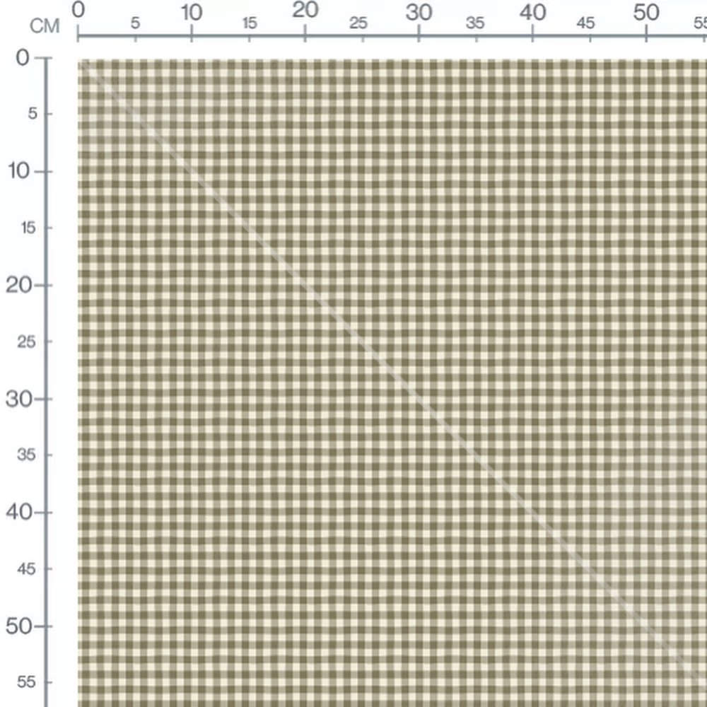 Tissu - Carreaux beige et taupe