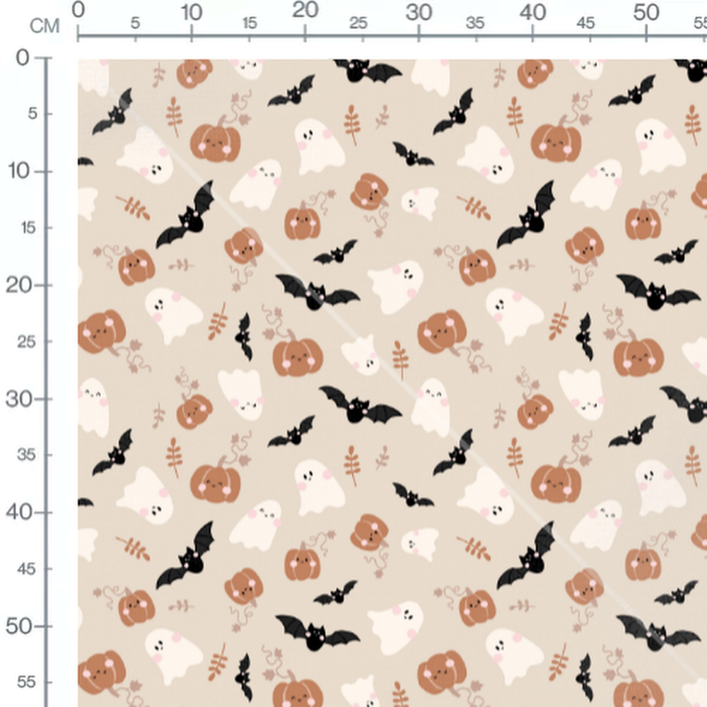 Tissu - Fantômes et chauves-souris
