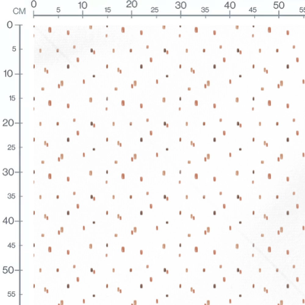 Tissu - Rectangles espacés marron