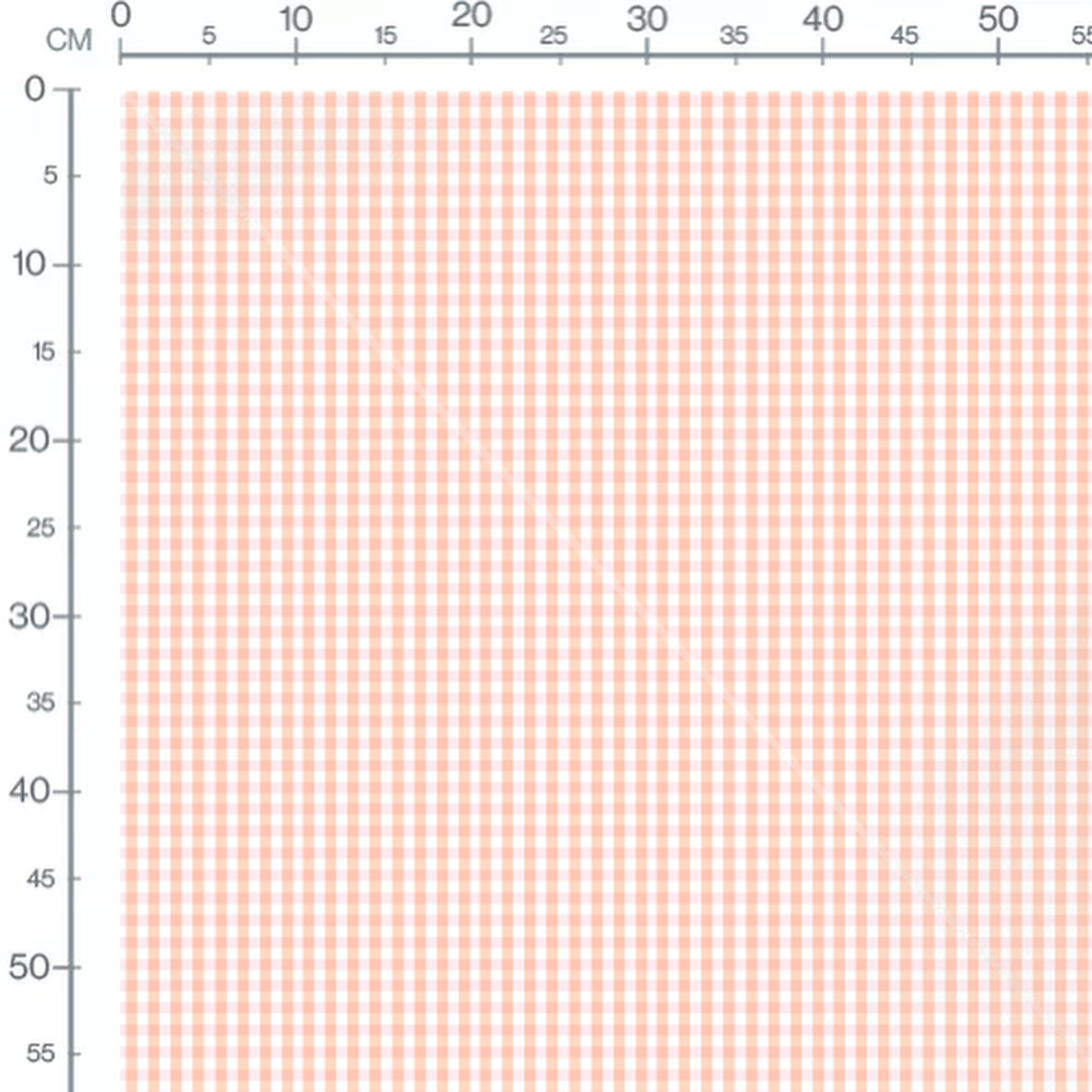 Tissu - Carreaux roses sur fond blanc