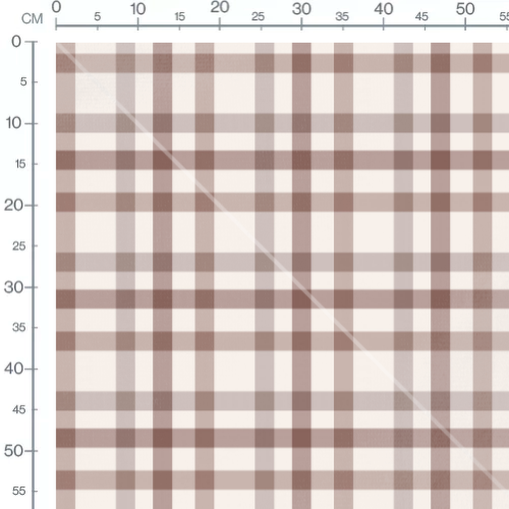Tissu - Symétrie classique sur crème