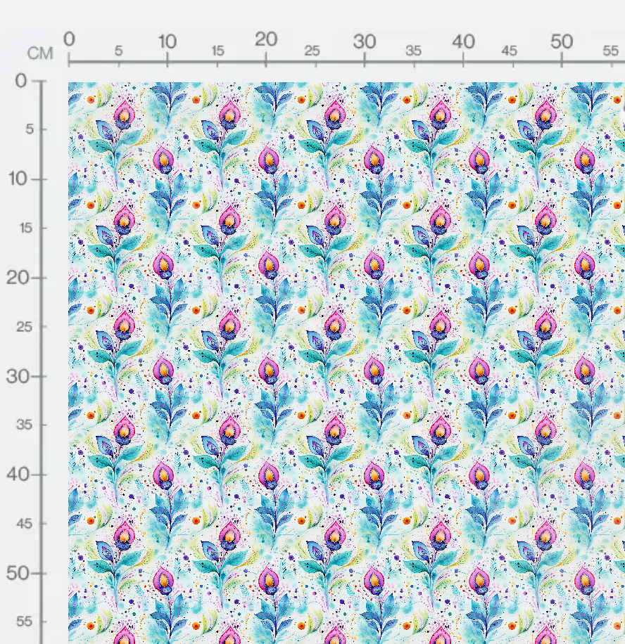 Tissu - Fleur paisley 6