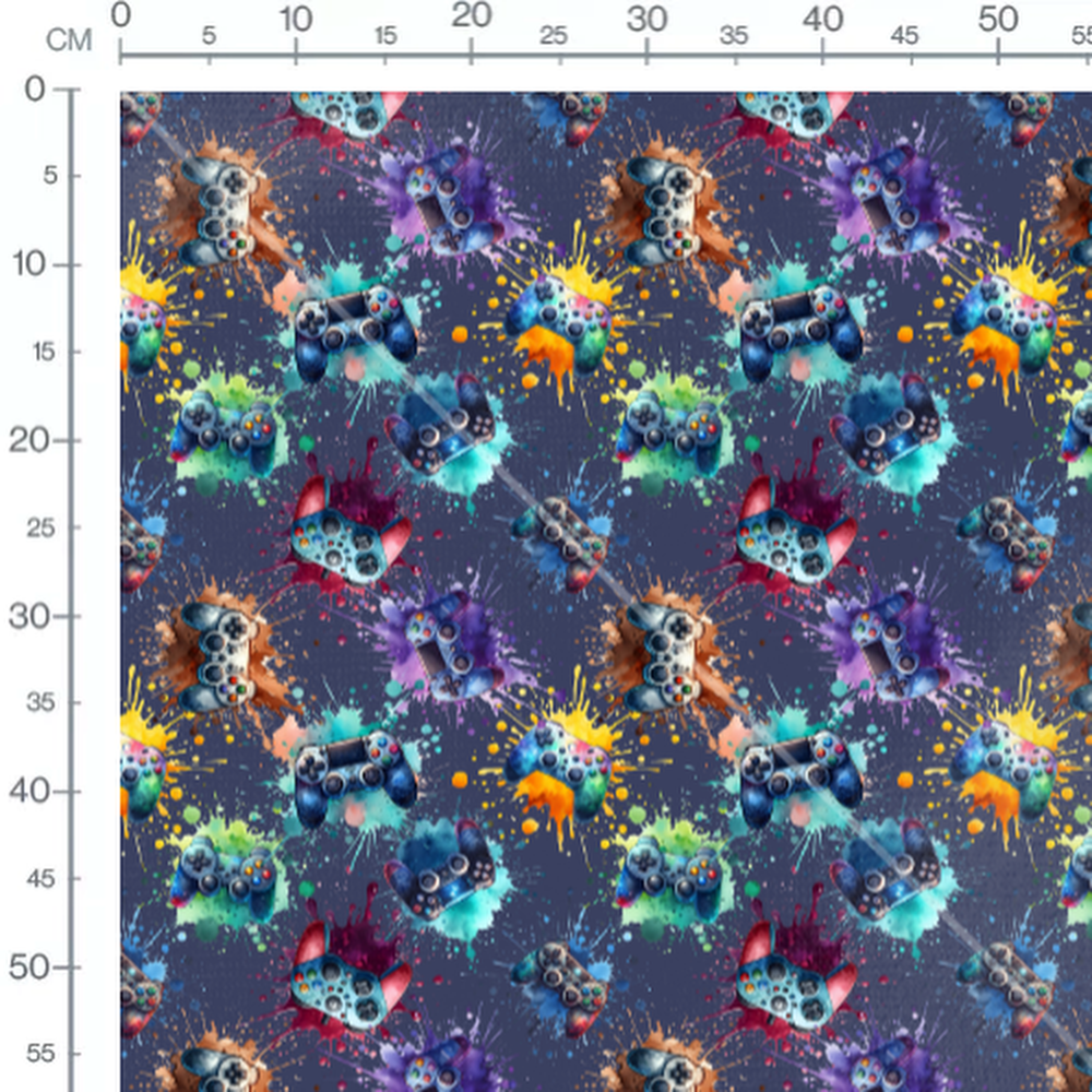 Tissu - Tissu Manette Gamer Couleur