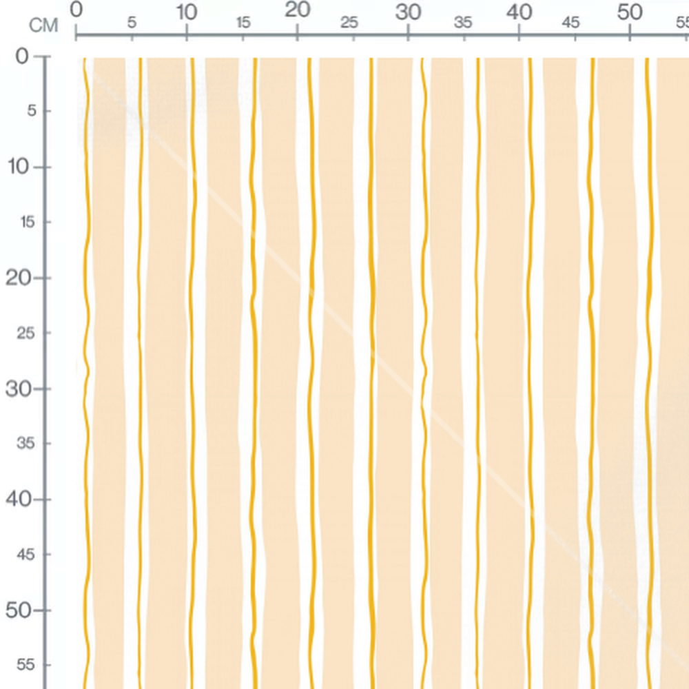 Tissu - Rayures verticales beige et jaune