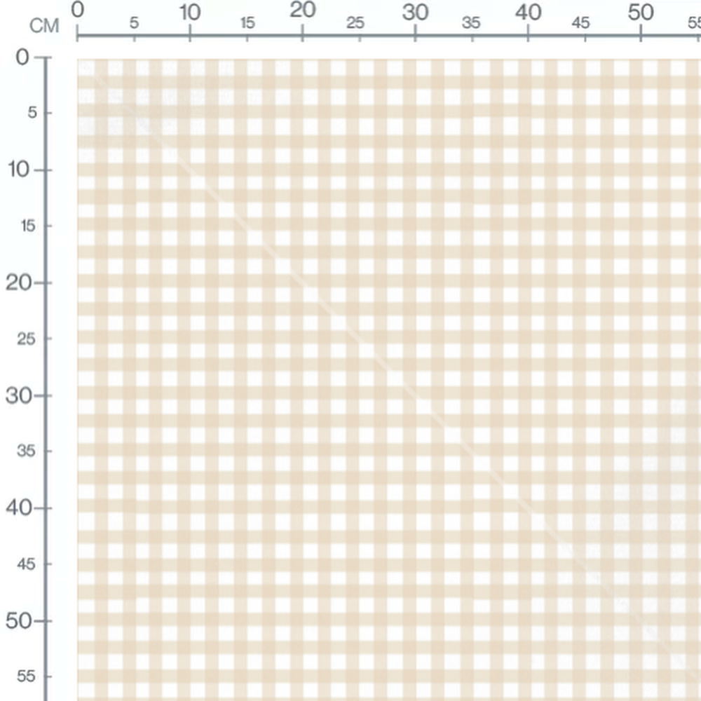 Tissu - Carreaux réguliers sur uni 2