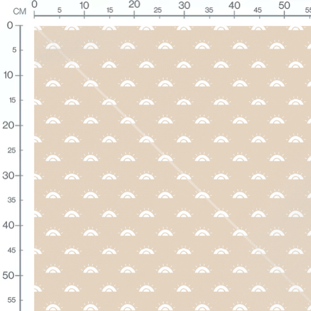 Tissu - Demi-cercles ensoleillés 2