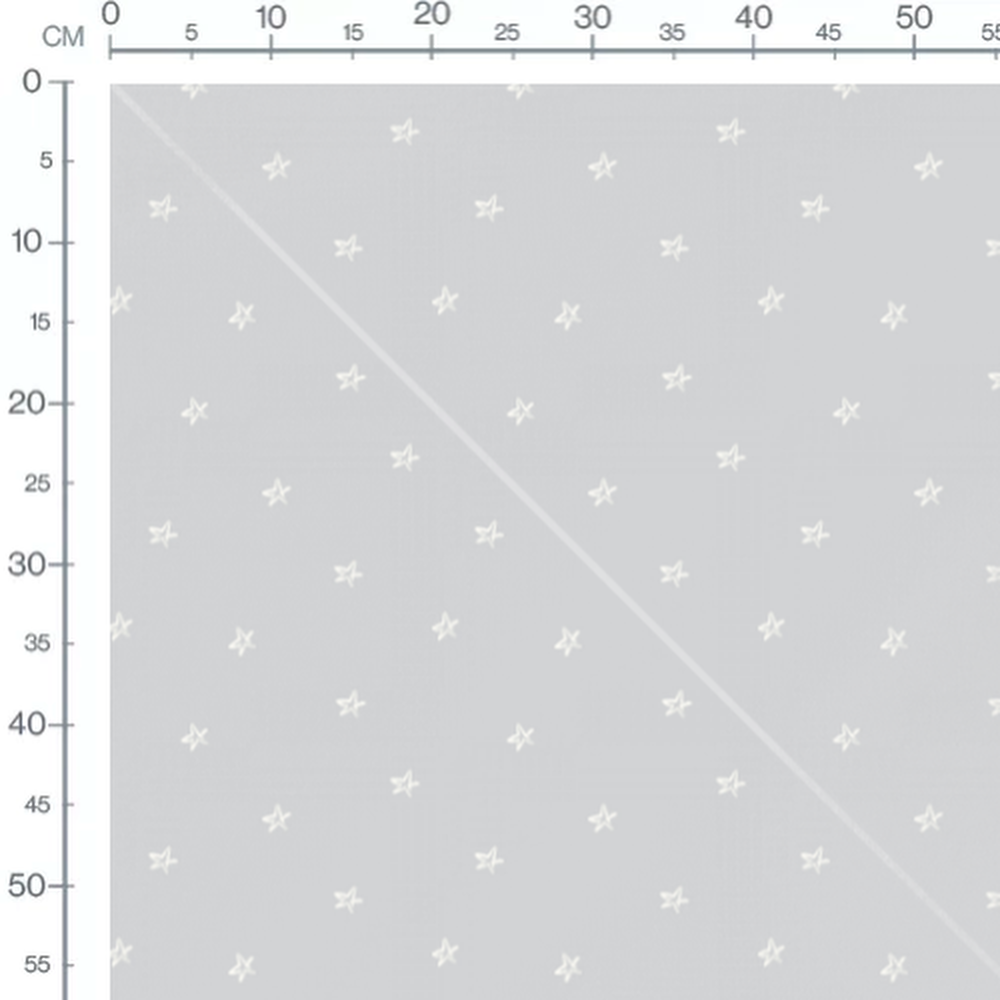 Tissu - Étoiles dispersées claires