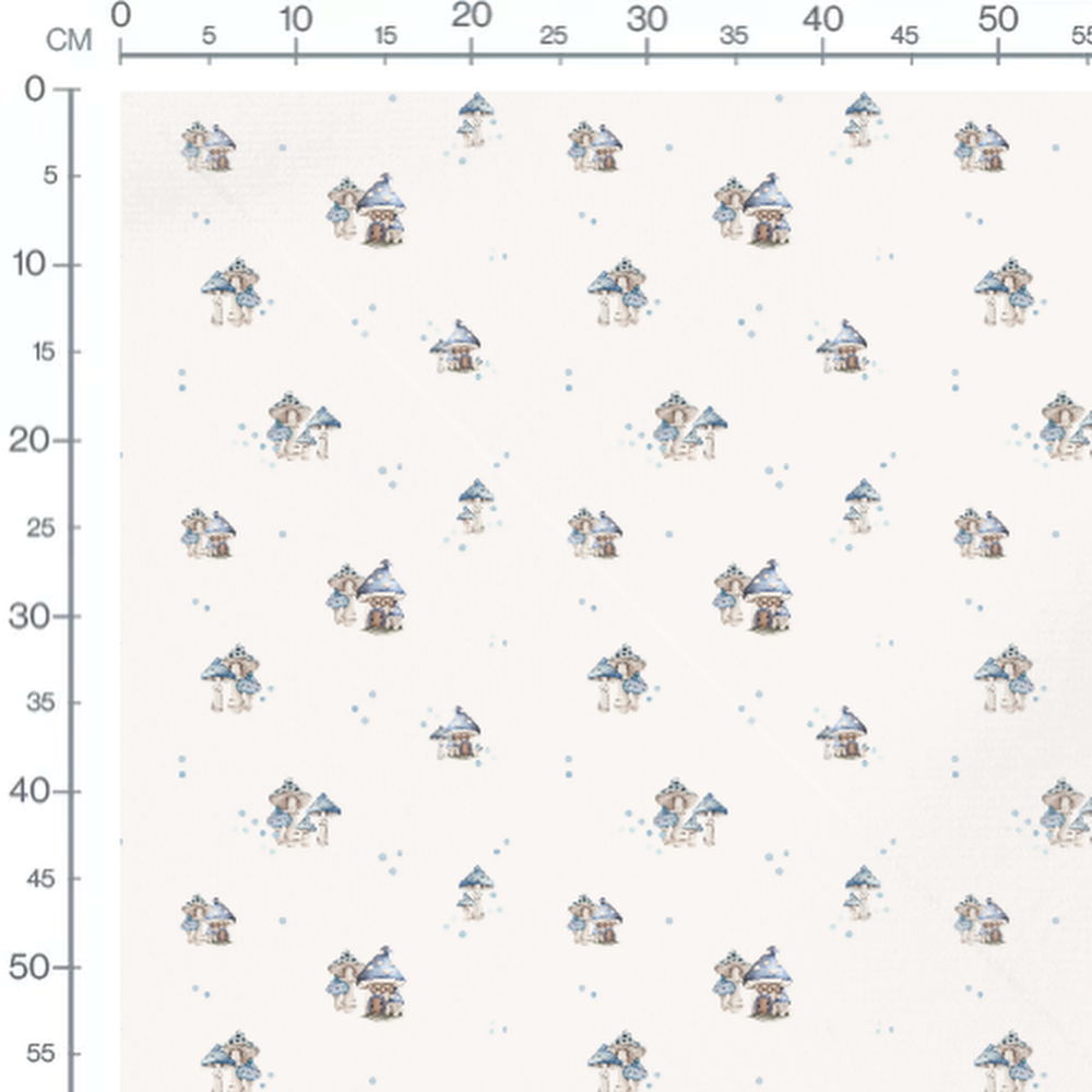 Tissu - Champignons et points ludiques