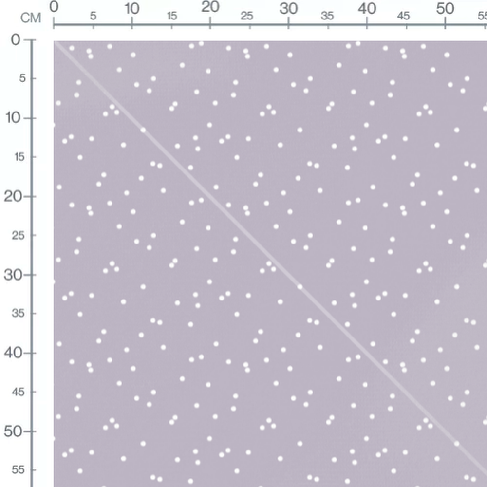 Tissu - Pois blancs sur mauve