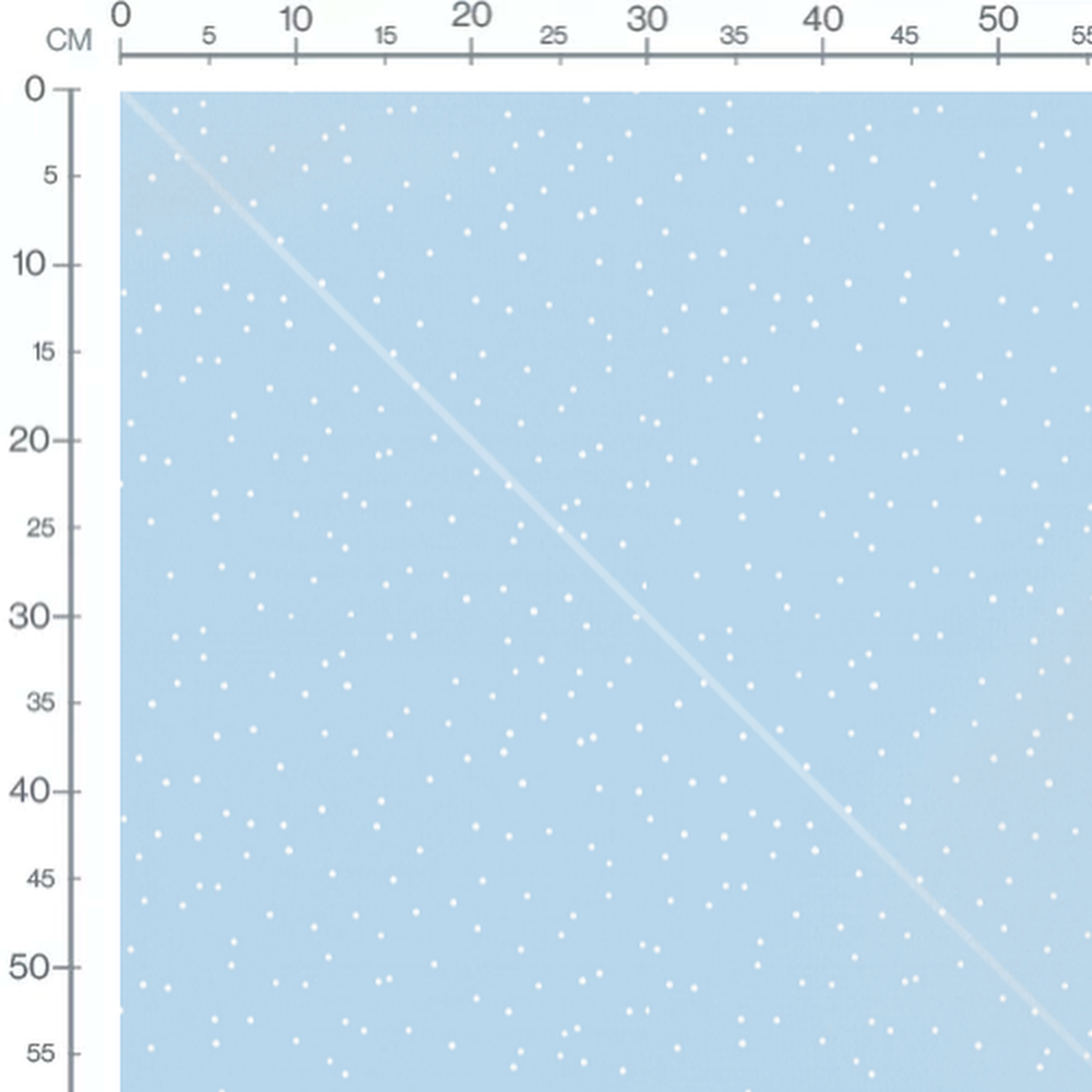 Tissu - Pois blancs sur bleu clair 4
