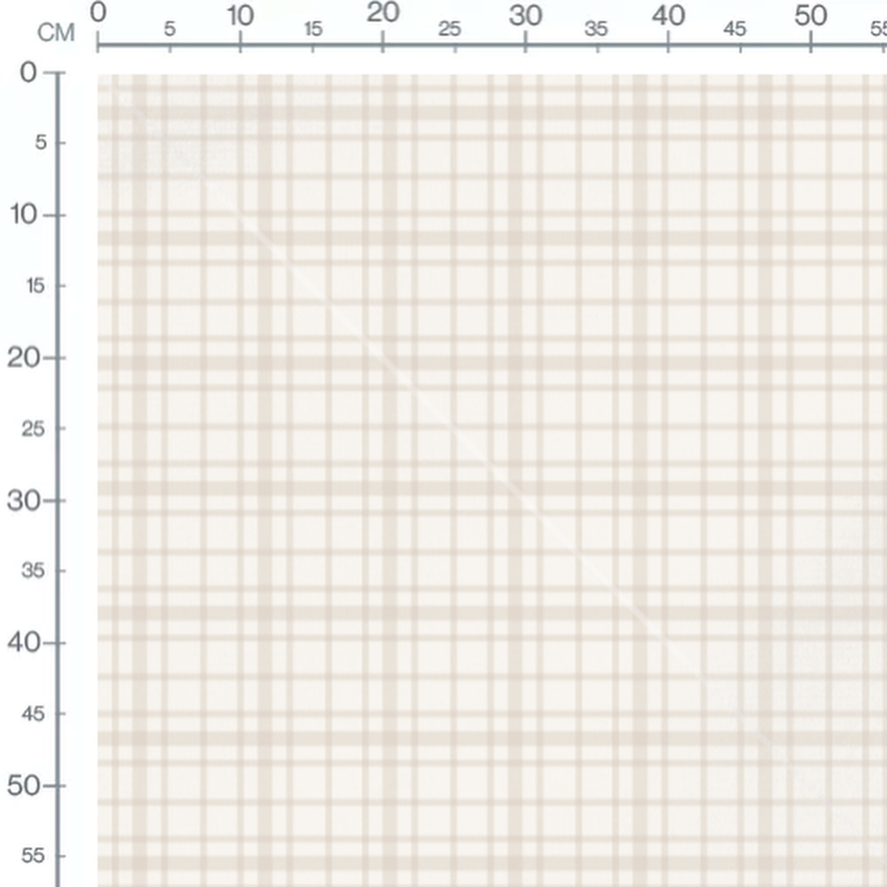 Tissu - Carreaux beiges sur fond blanc