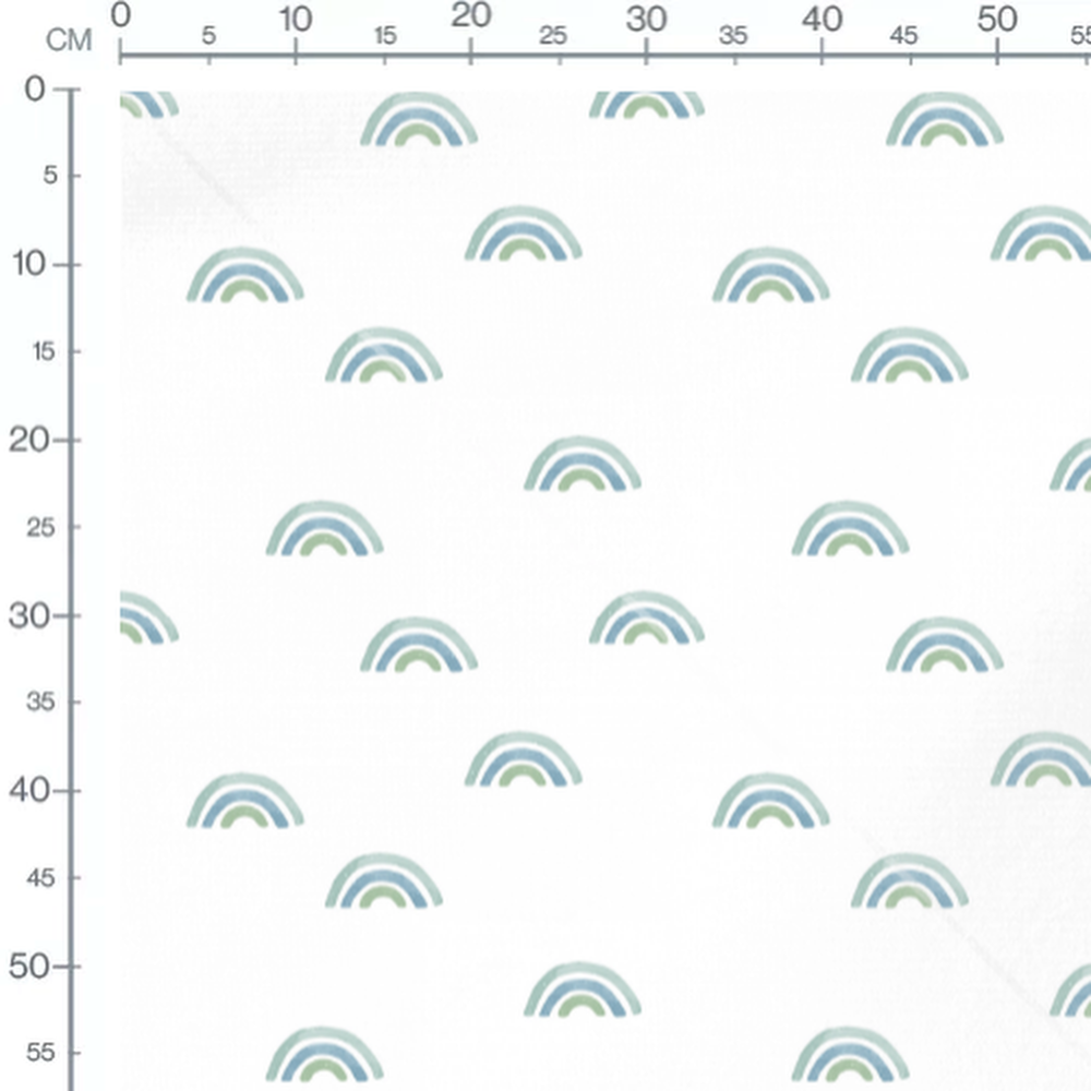Tissu - Arcs-en-ciel pastel