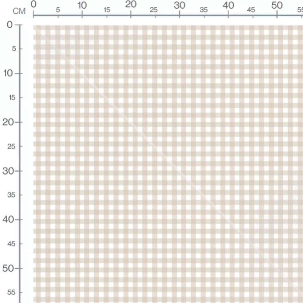 Tissu - Carreaux classiques sur uni