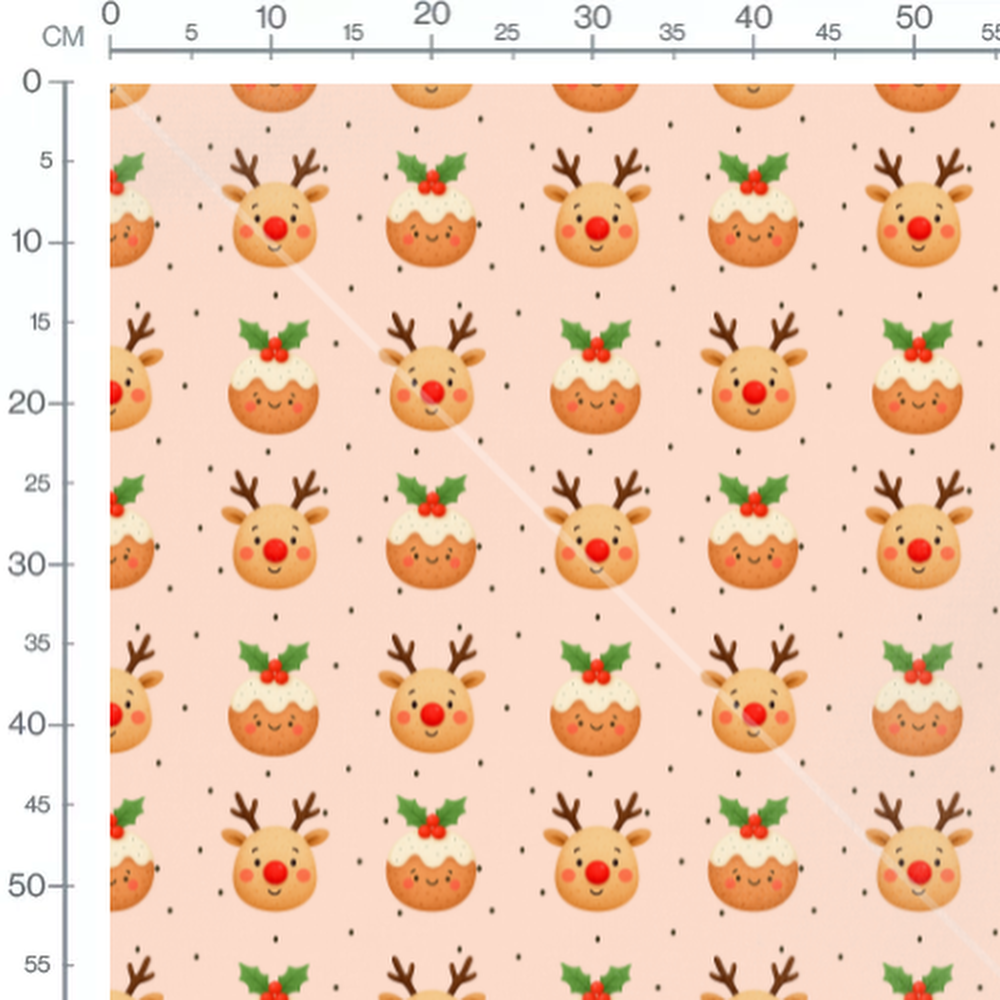 Tissu - Rennes et desserts festifs