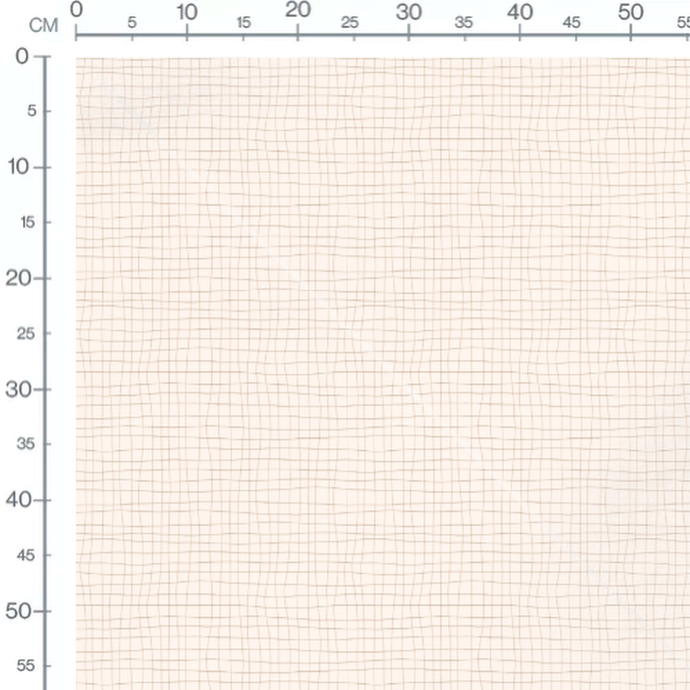 Tissu - Grille irrégulière beige