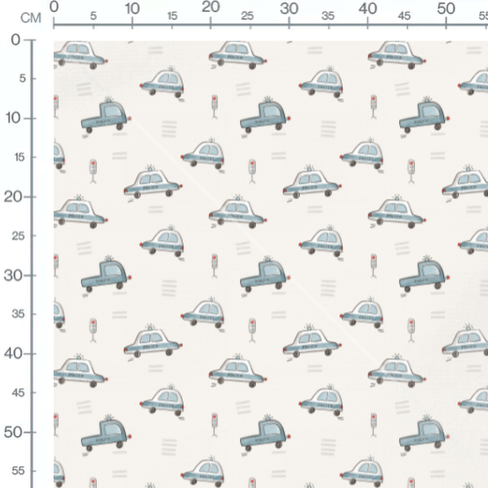 Tissu - Fleurs blanches simples et épurées