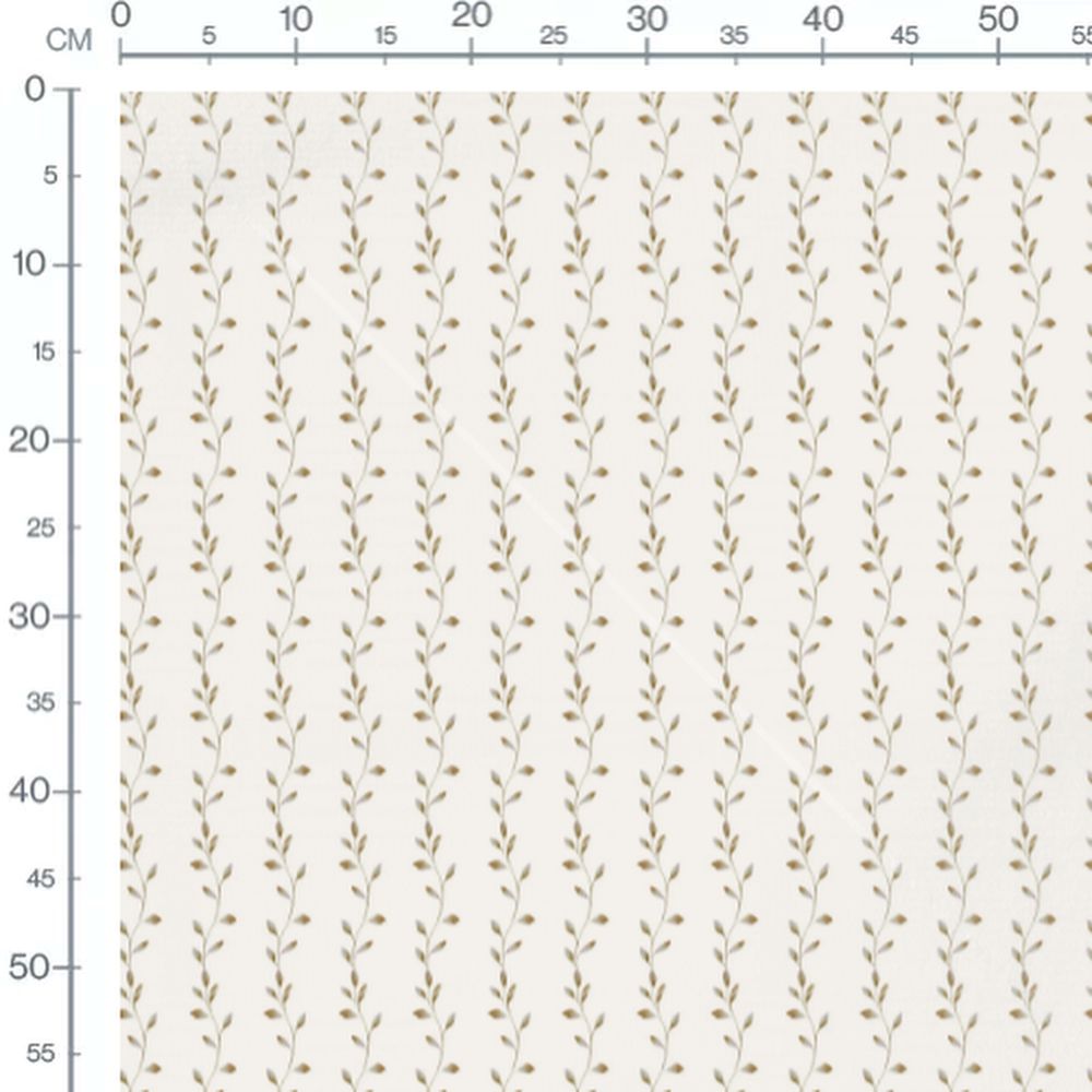 Tissu - Vignes fines sur fond clair